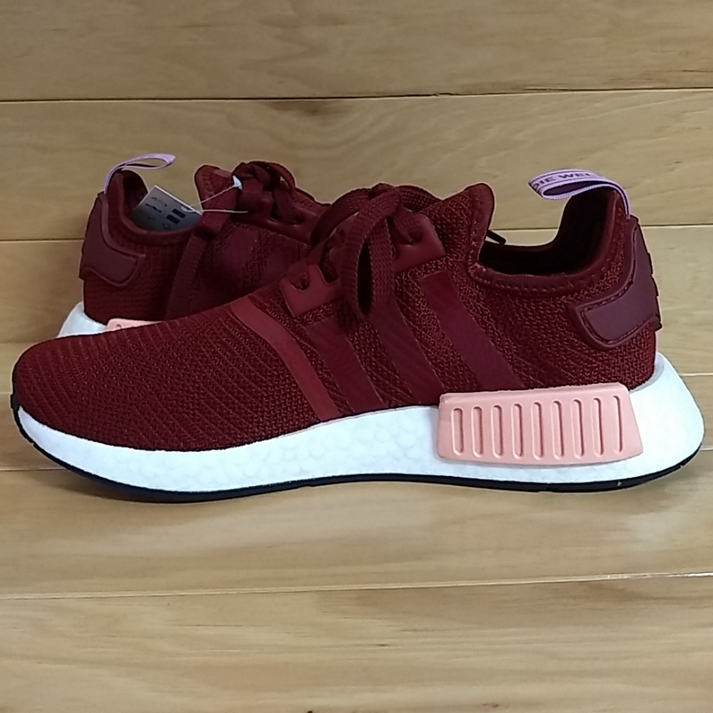 Adidas NMD R1 W Womens Shoe Burgundy B37646 - Picture 7 of 8